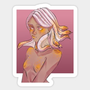 snakehead girl Sticker